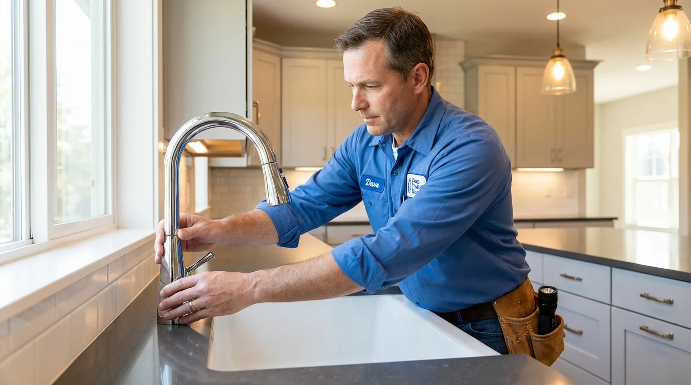 Kitchen faucet installation by Johns Plumbing LLC in Elkridge